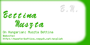 bettina muszta business card